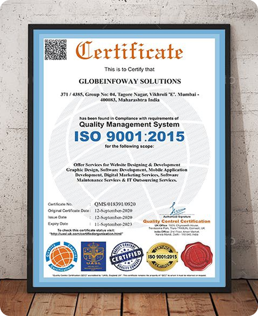 ISO 9001:2015 Certificate