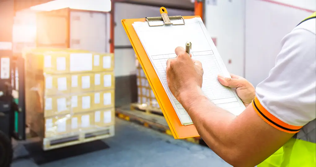 Logistics process illustration